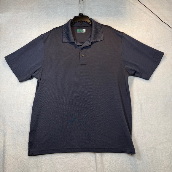 ben hogan Other - Ben Hogan Golf Shirt Mens Size Large Navy Blue Short Sleeve Athletic Performance